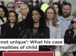 Jeffrey Epstein abuse survivor Lisa Phillips speaks during the press conference on the Epstein Files Transparency Act in Washington, D.C., on Nov. 18, 2025. Celal Gunes/Anadolu via Getty Images